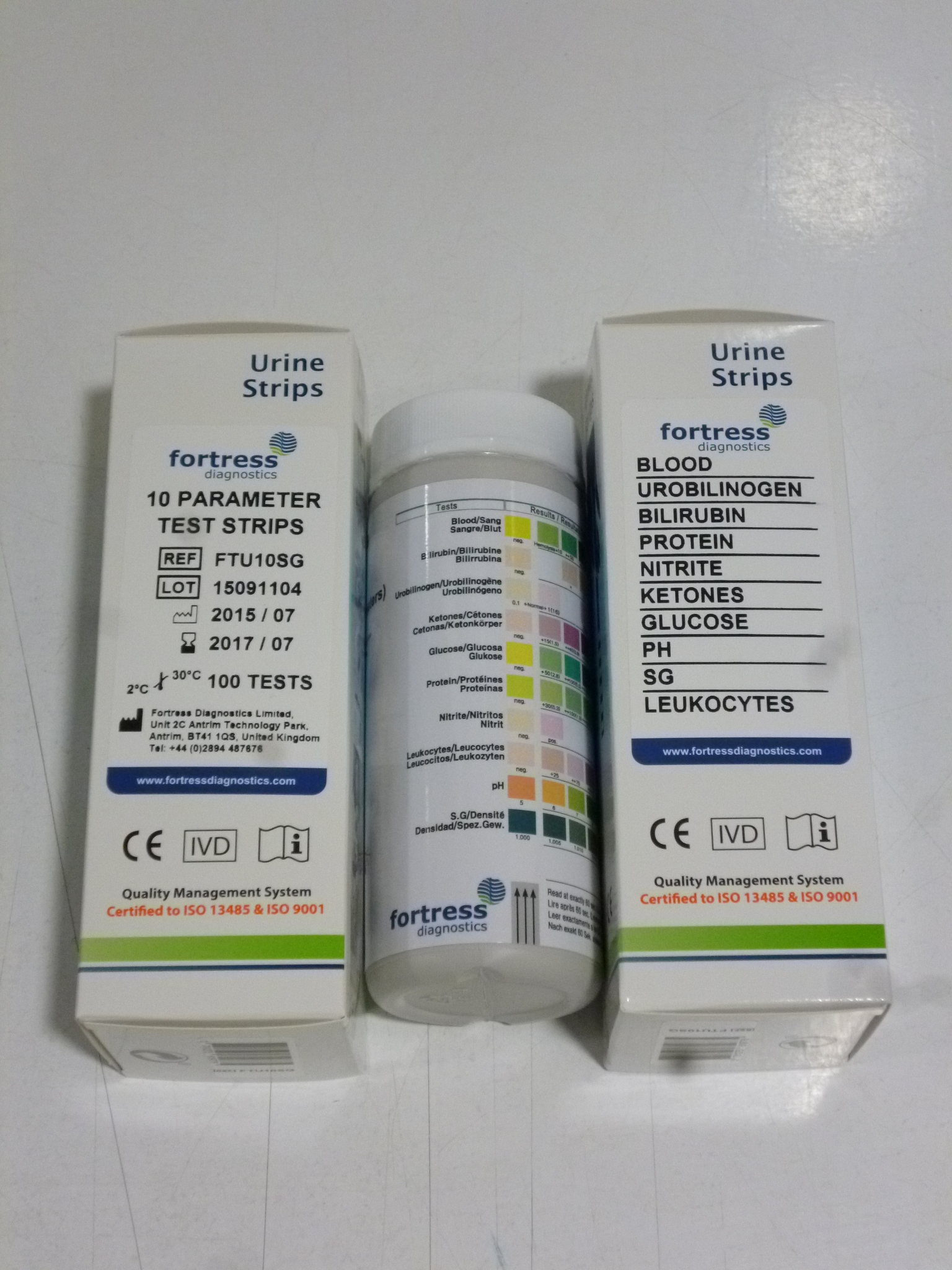 Urinalysis Test Strips, 11 SG 100pk